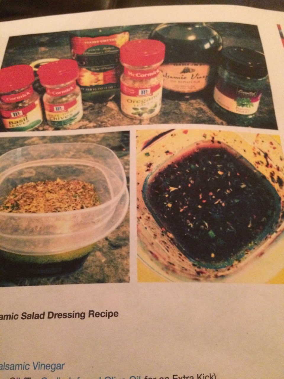 Balsamic Vinegar Salad Dressing FODMAP Directions, calories, nutrition