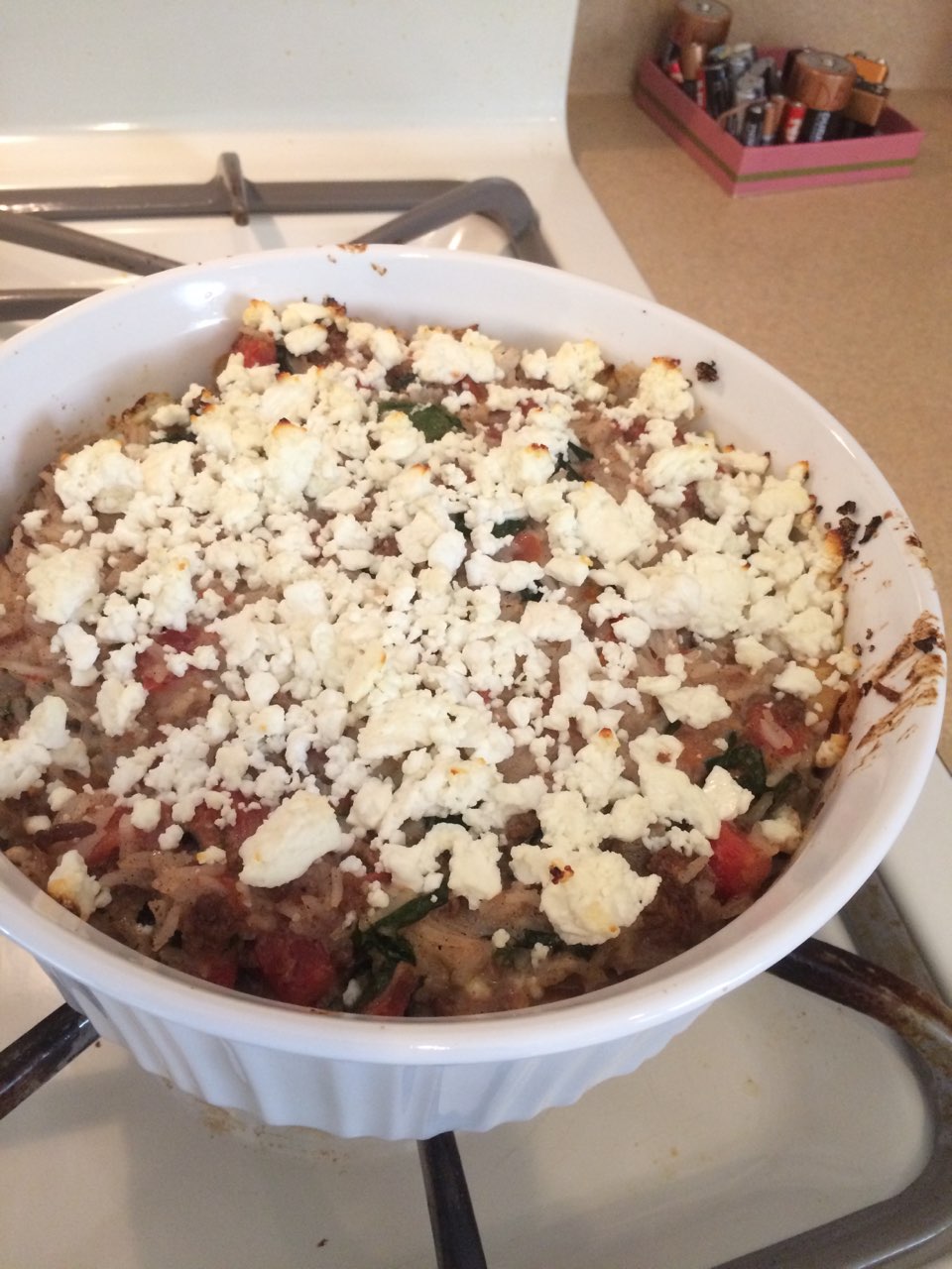 Greek rice casserole beef FODMAP Directions, calories, nutrition