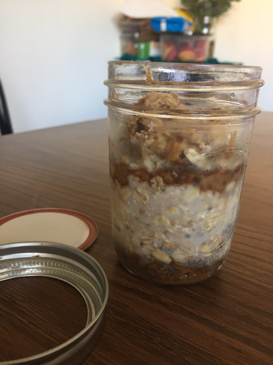 Almond Butter Overnight Oats Directions, calories, nutrition & more