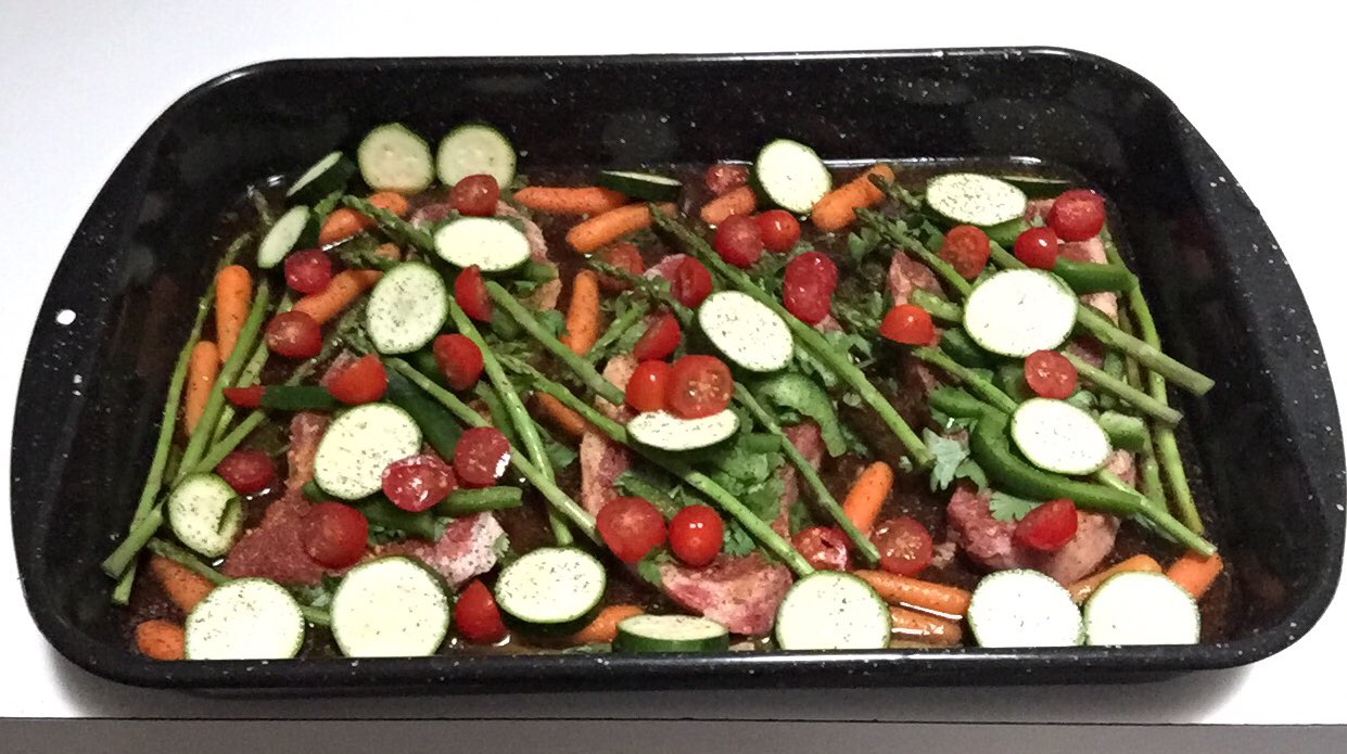 New York Strips Broiled Steak & Steamed Veggies Directions, calories