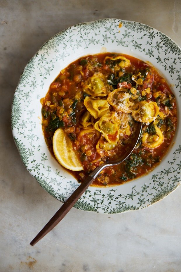 curried tomato tortellini soup Directions, calories, nutrition & more