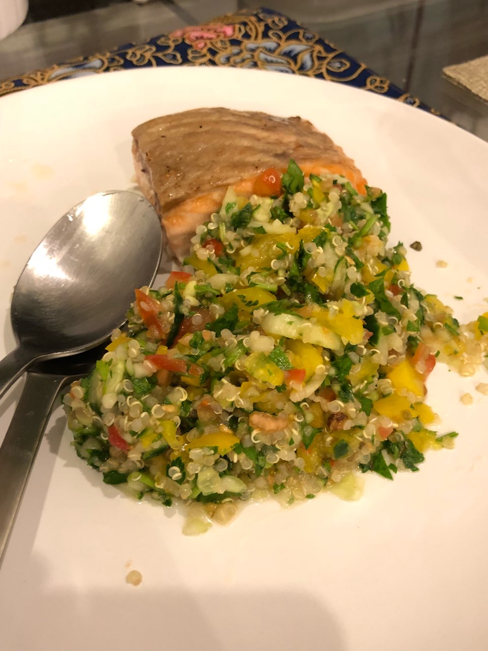 Quinoa Tabbouleh Directions, calories, nutrition & more Fooducate