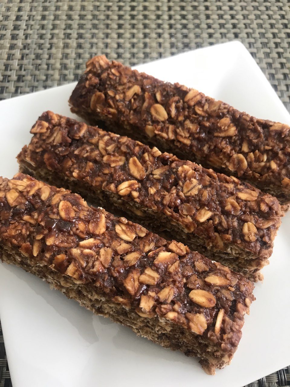 Banana, Oatmeal & Chocolate Bars Directions, calories, nutrition