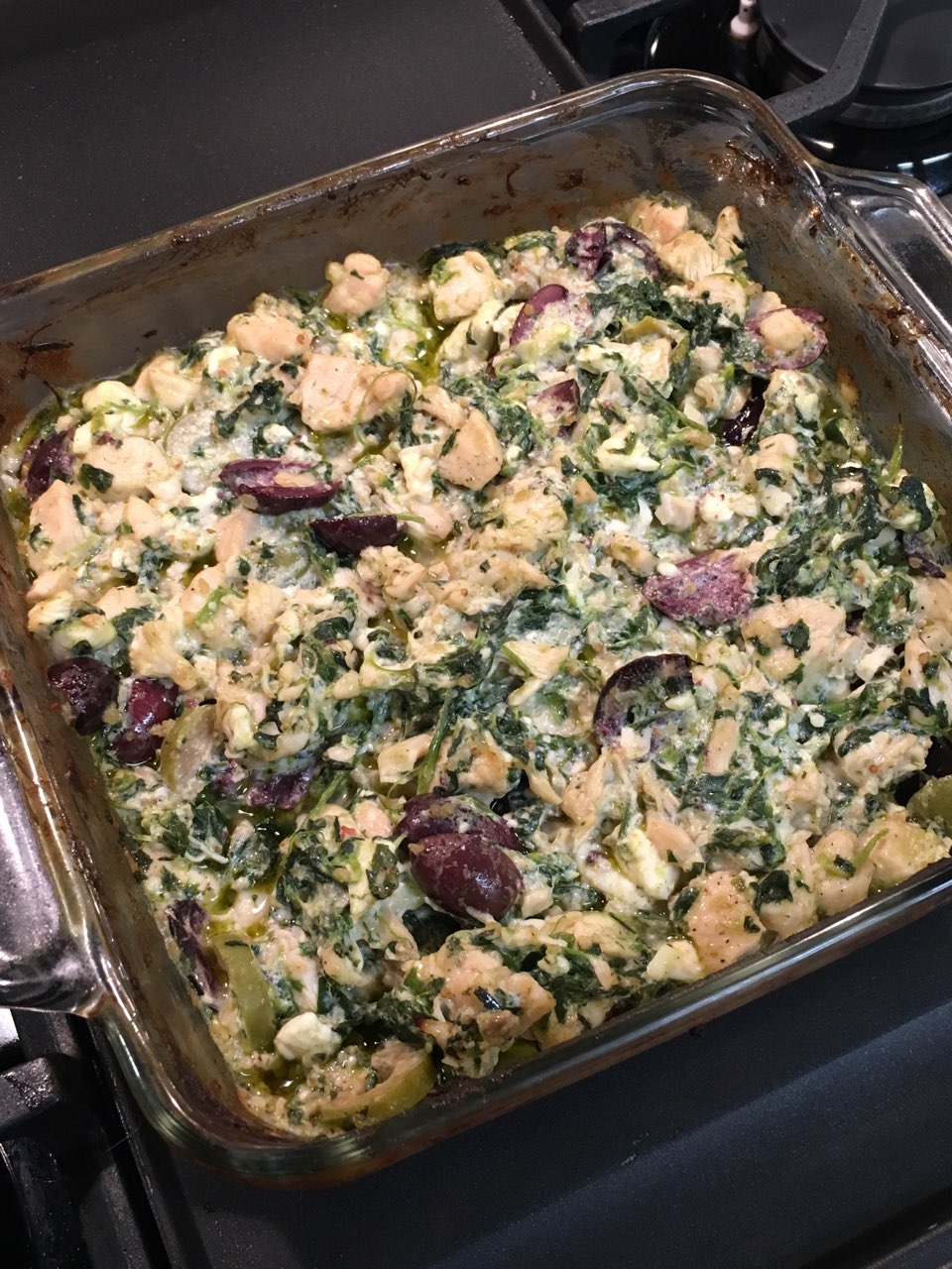 Keto Pesto Chicken Feta Casserole Directions, calories, nutrition