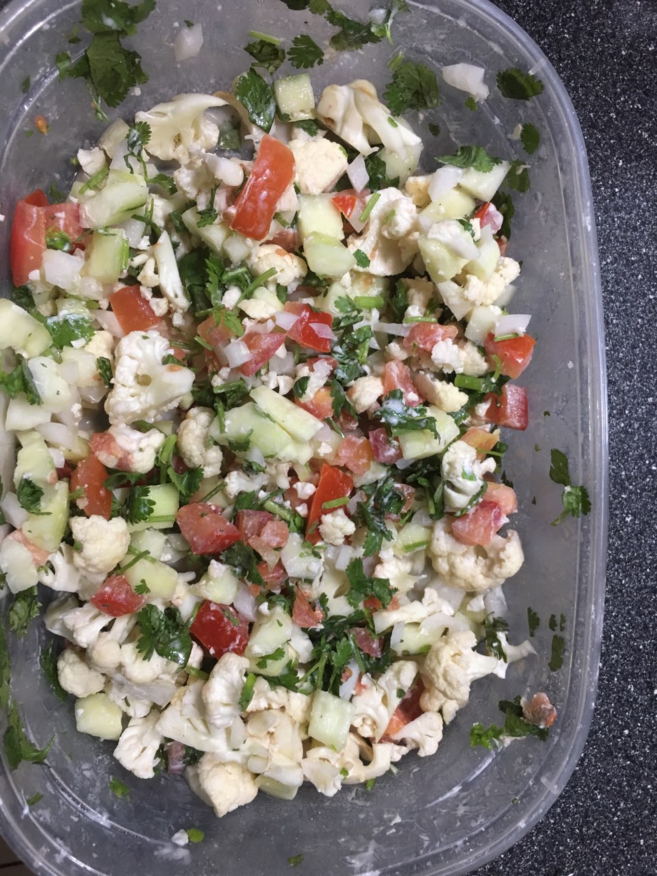 cauliflower salad Directions, calories, nutrition & more Fooducate