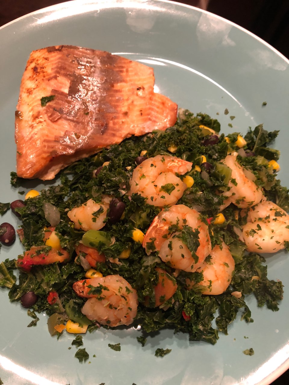 Seafood Keto (dinner portion): Directions, calories, nutrition & more