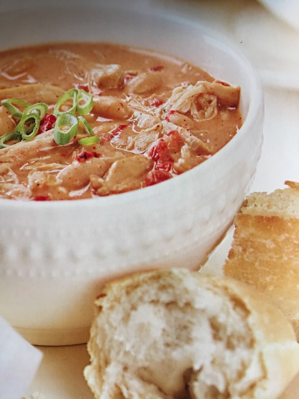 SlowCooked White Chicken Chili w/beans Directions, calories