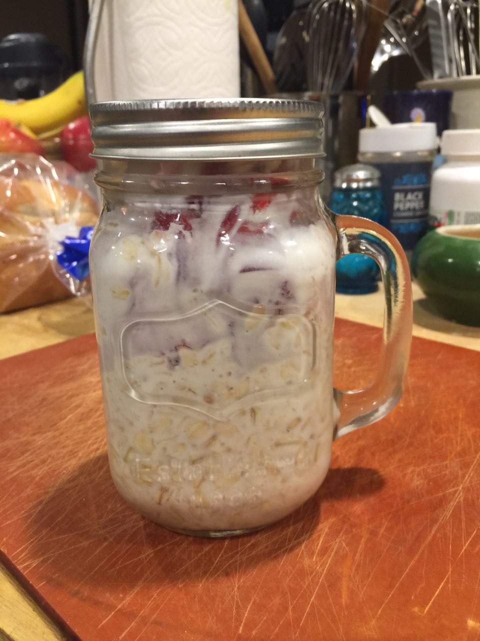 Refrigerator Oatmeal Directions, calories, nutrition & more Fooducate