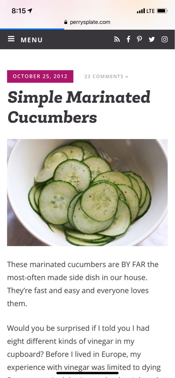 Pickled Cucumbers Directions, calories, nutrition & more Fooducate