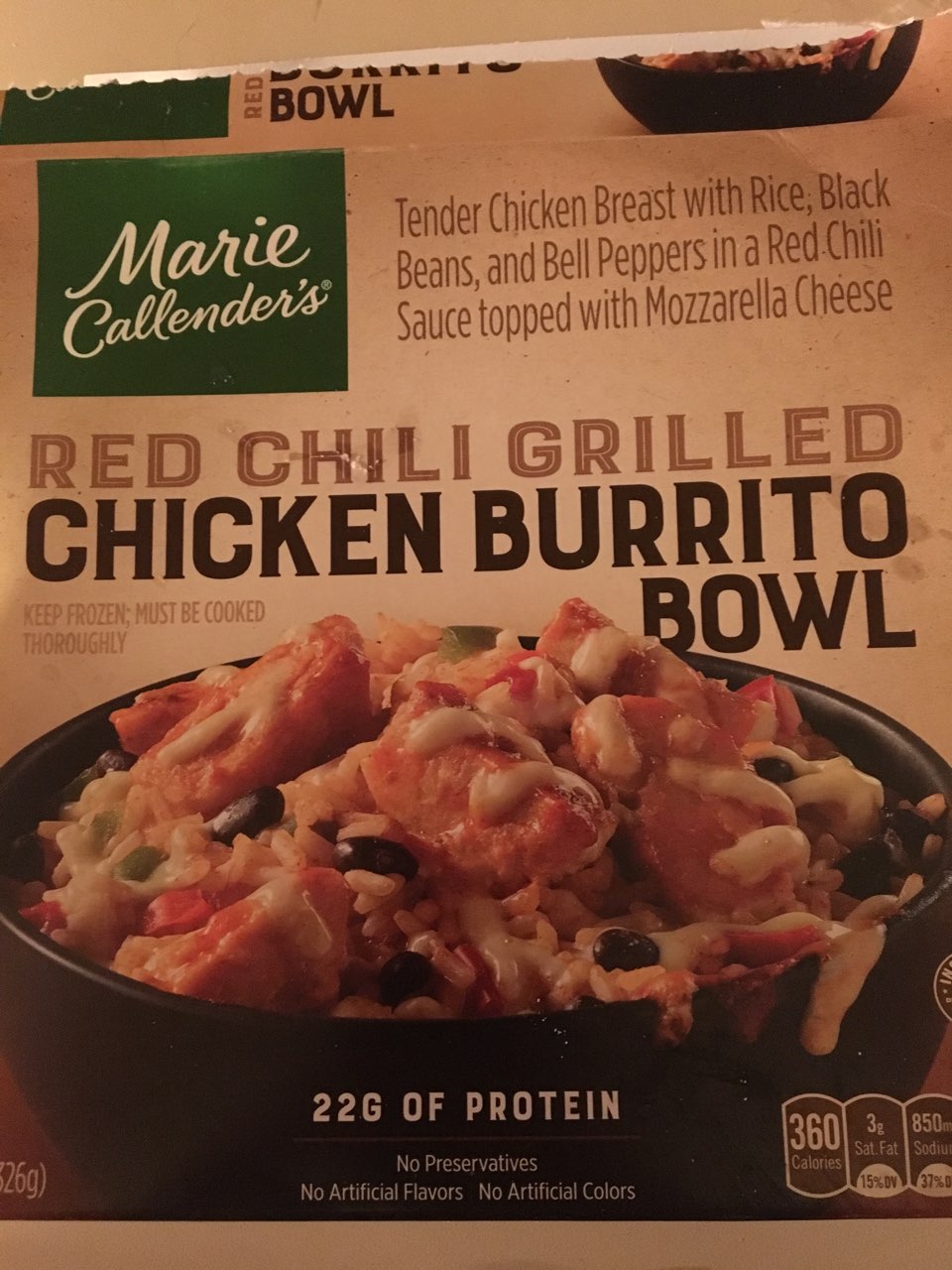 red chili grilled chicken burrito bowl Directions, calories, nutrition
