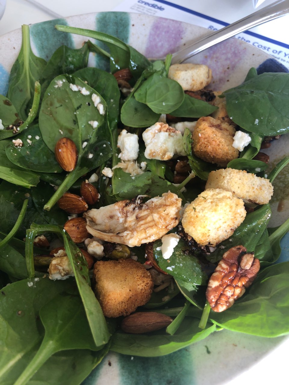 Spinach salad Directions, calories, nutrition & more Fooducate
