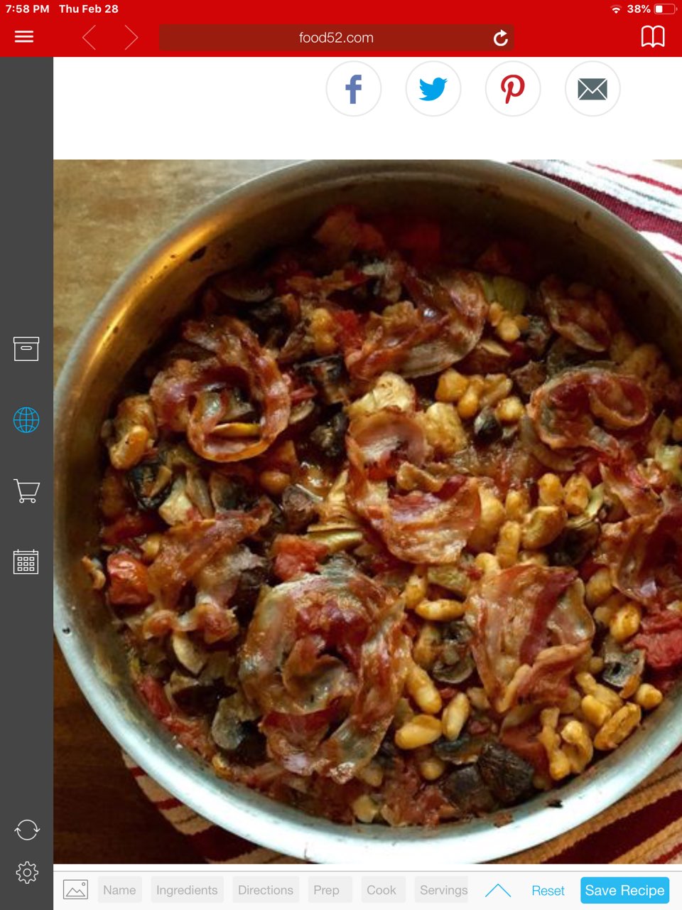 Roasted Mushroom Ragout with Cannellini Beans Directions, calories