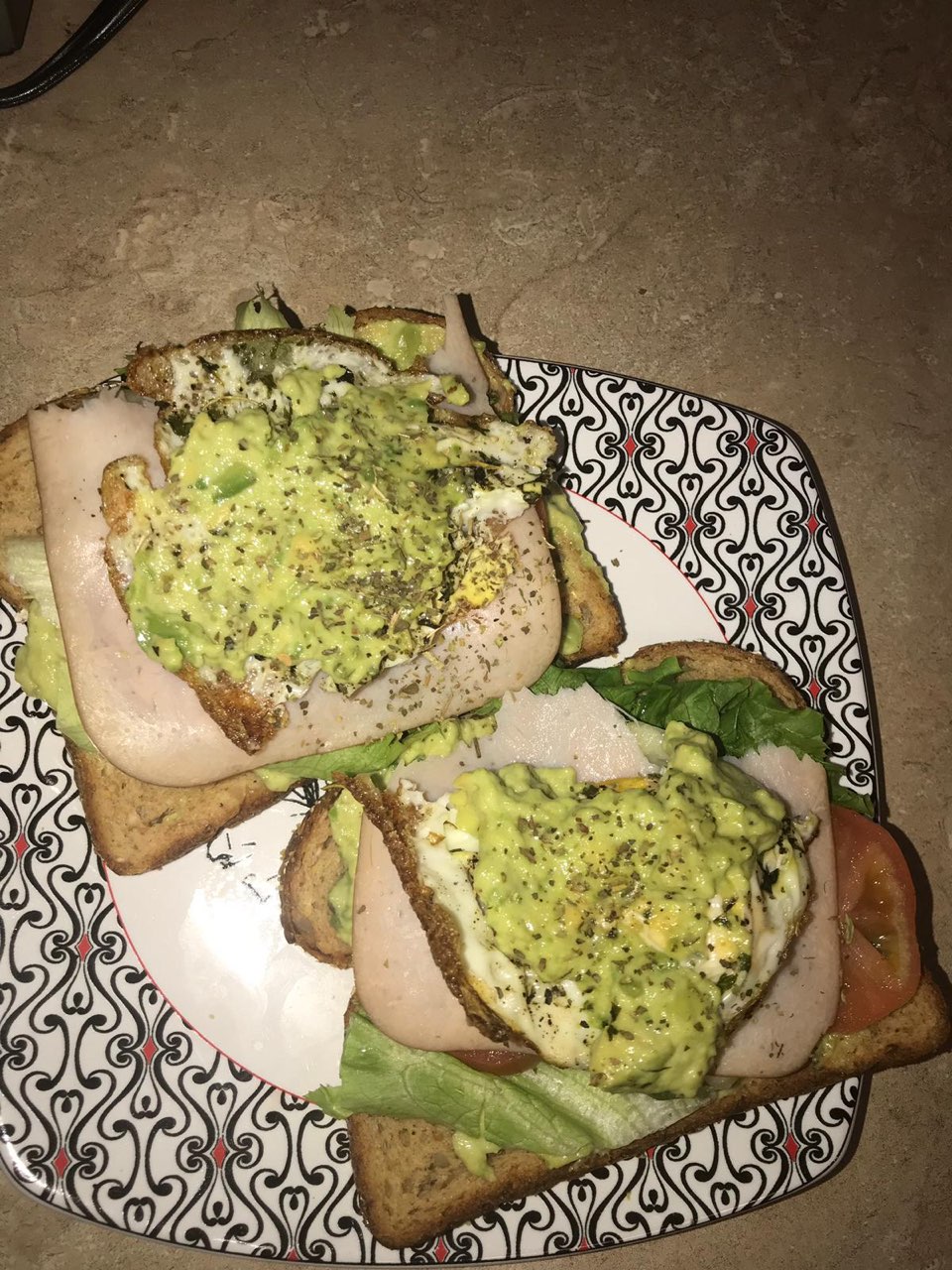 simple turkey avocado sandwich Directions, calories, nutrition & more