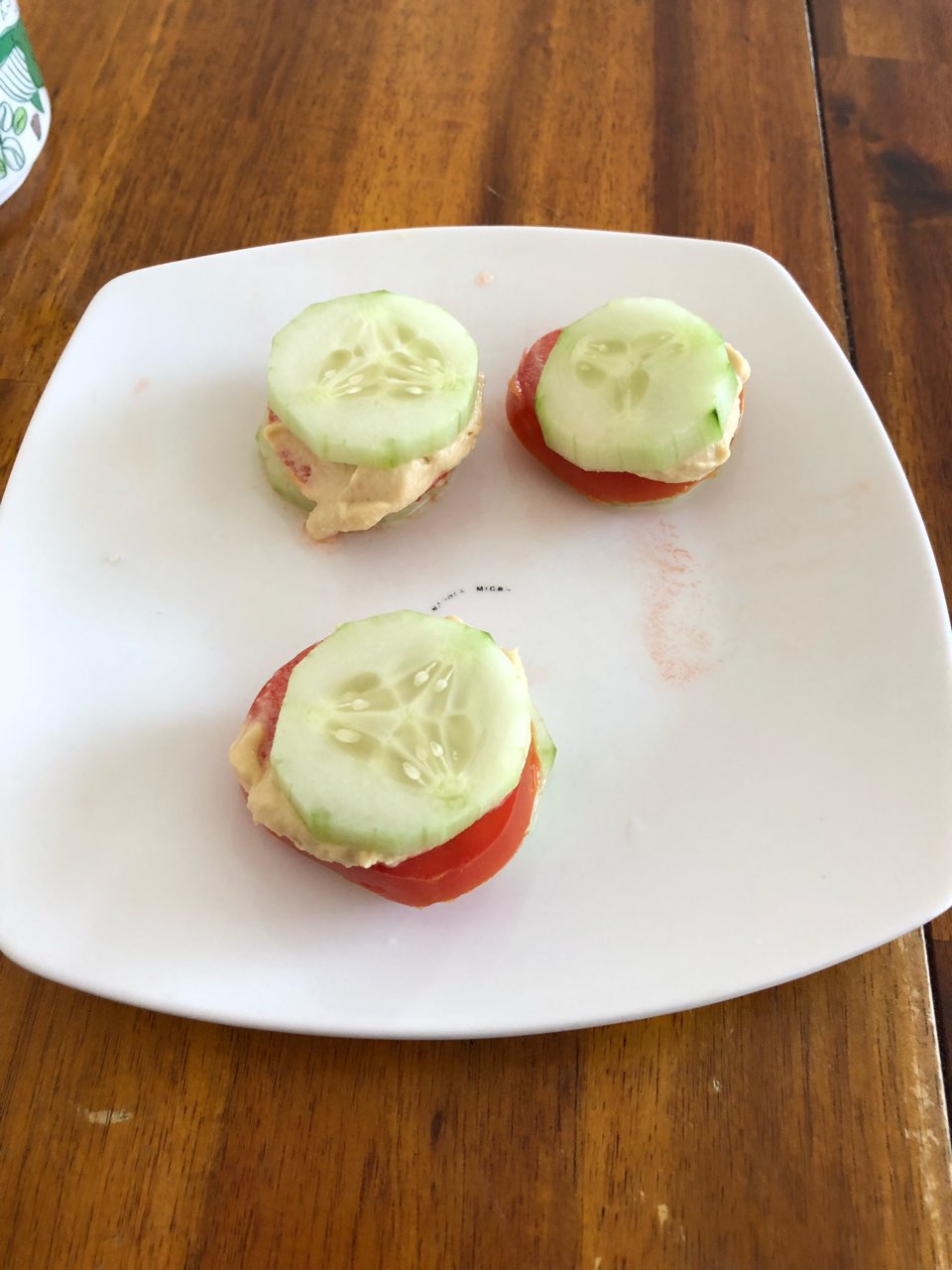 Cucumber sandwich with Hummus Directions, calories, nutrition & more