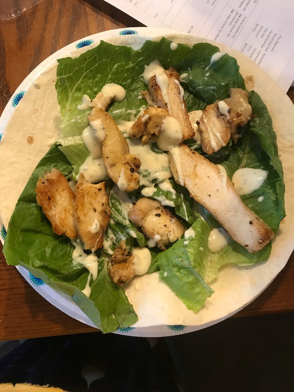 Chicken wrap Directions, calories, nutrition & more Fooducate