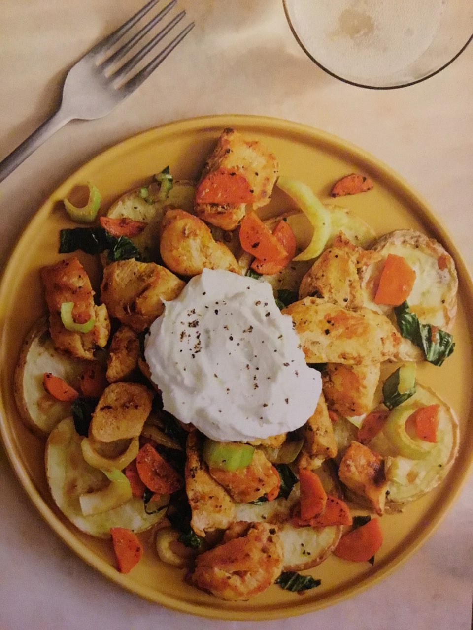 Blue Apron IndianSpiced Chicken & Vegetables Directions, calories