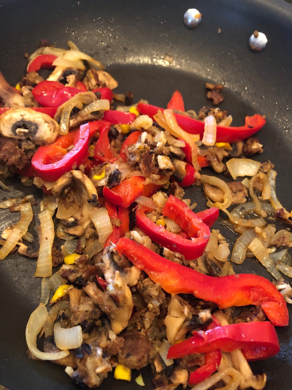 Vegan Black Bean Veggie Fajitas Directions, calories, nutrition & more