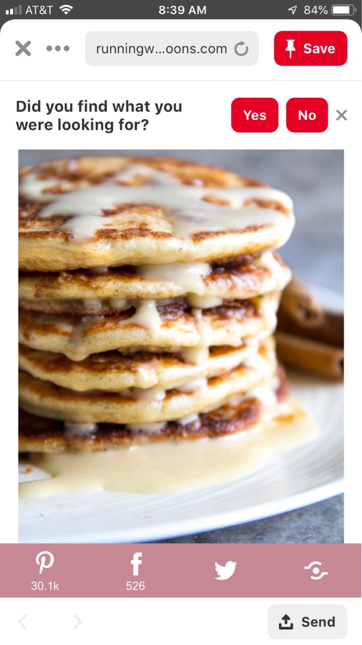 Healthy cinnamon roll pancakes Directions, calories, nutrition & more