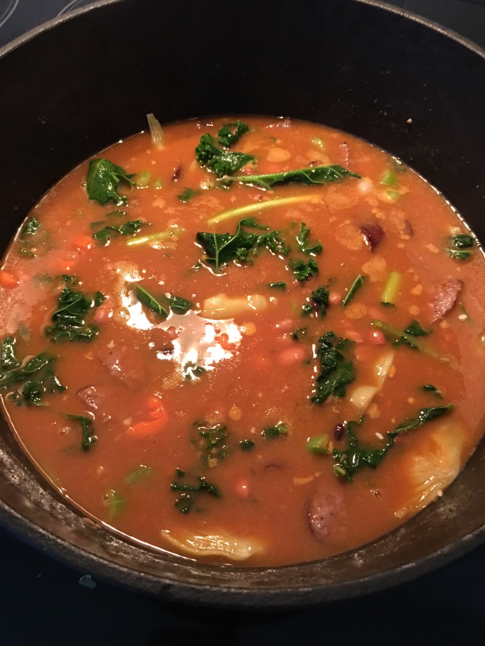 Beans and smokey kielbasa Directions, calories, nutrition & more