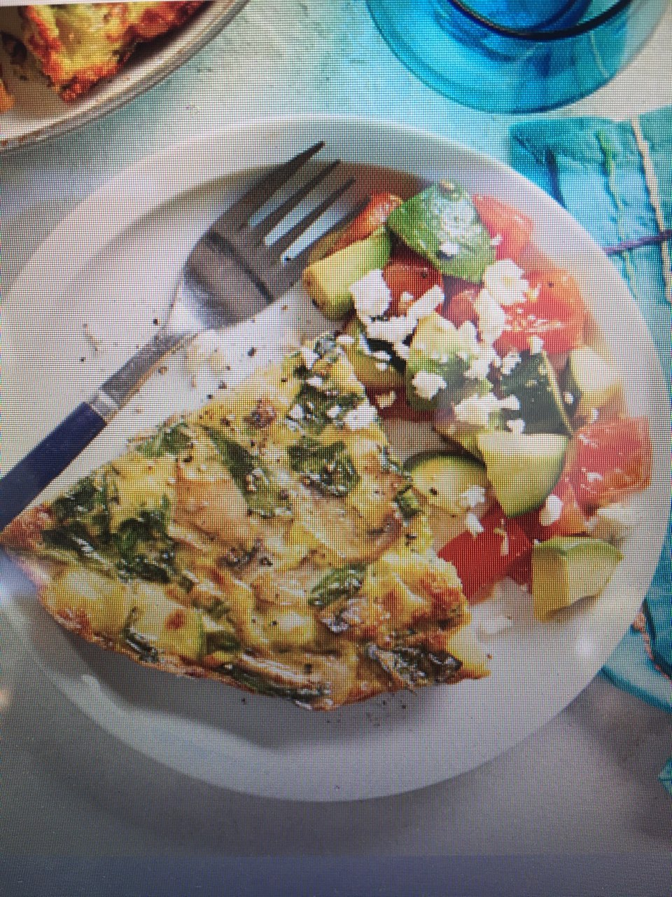 Spinach Mushroom Frittata with Avocado Salad Directions, calories, nutrition & more Fooducate