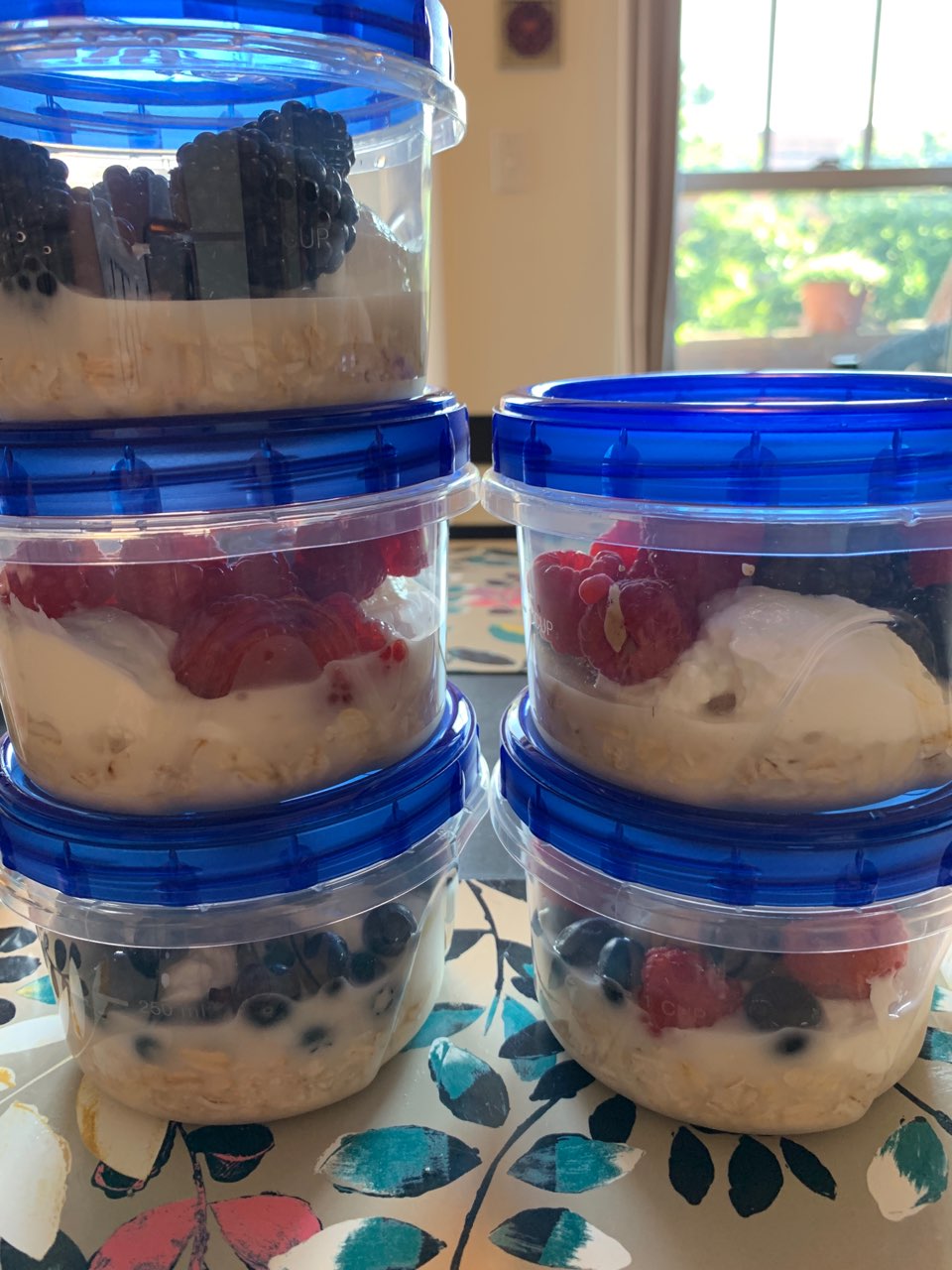 Blackberry Fridge Oats Directions, calories, nutrition & more Fooducate