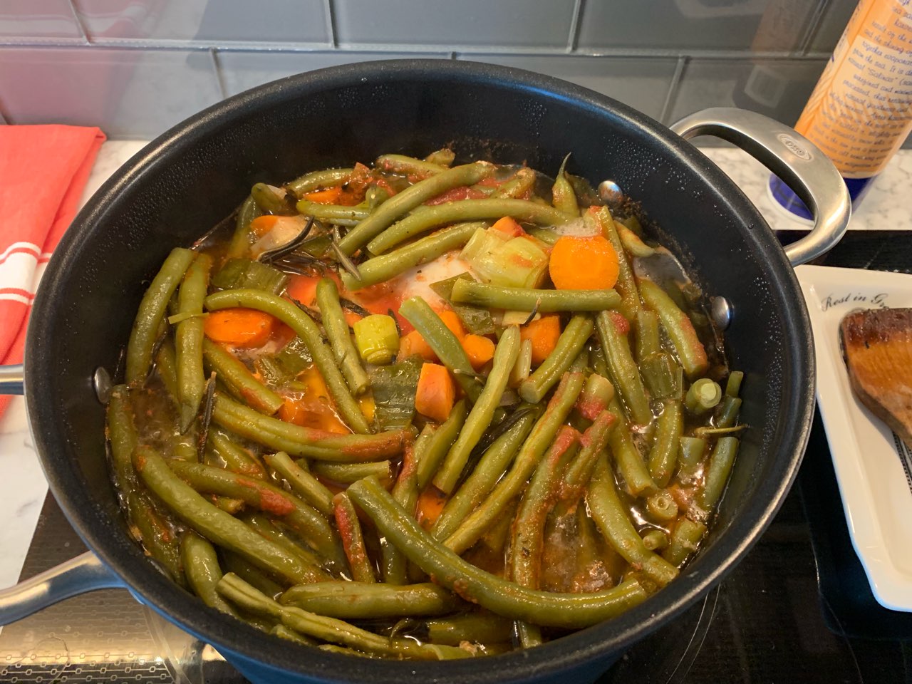 Grean Beans Chicken Stew Directions, calories, nutrition & more