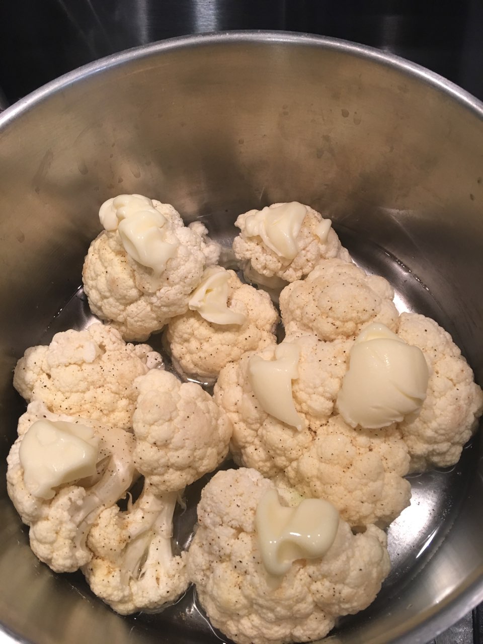 Steamed Buttered Cauliflower w/ Carolina Seasoning Mix Directions