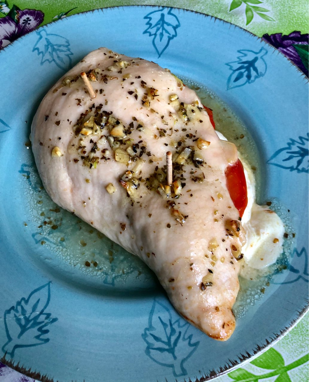 Tomato Mozzarella Chicken Directions, calories, nutrition & more