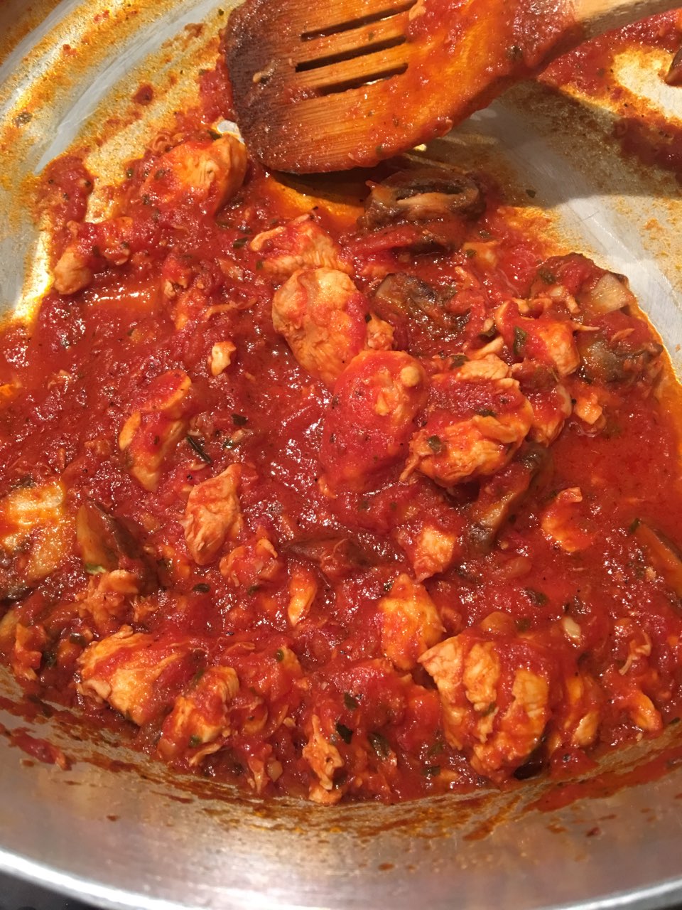 Chicken Breast, Portobello Mushrooms and Marinara Directions, calories