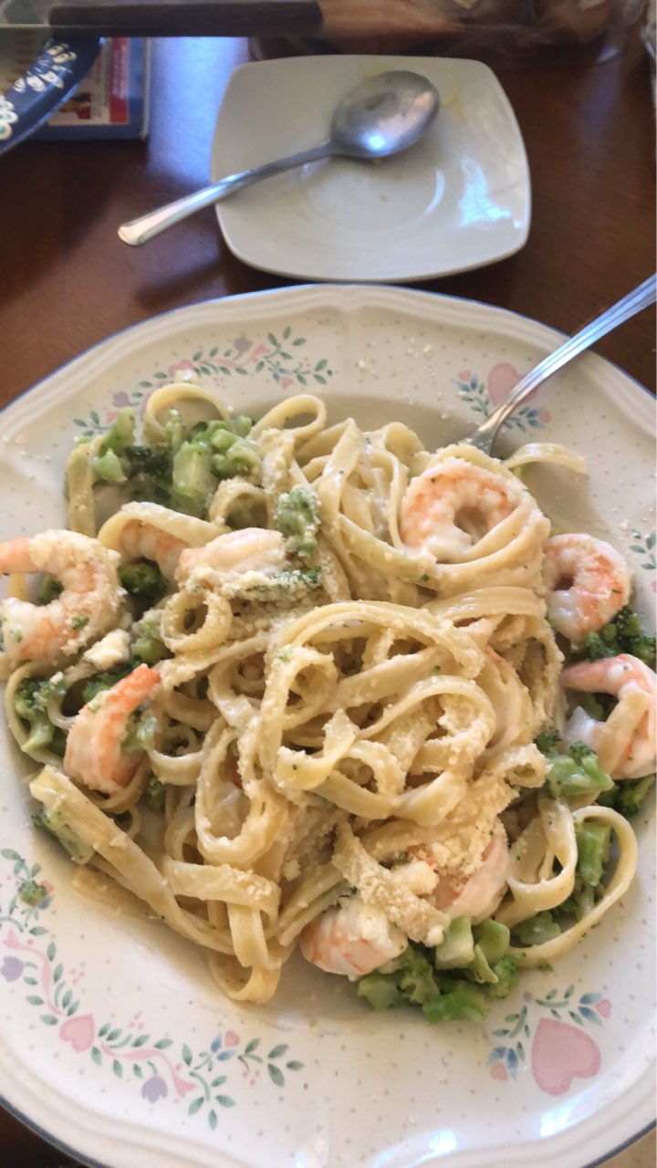 Shrimp Alfredo Pasta Directions, calories, nutrition & more Fooducate