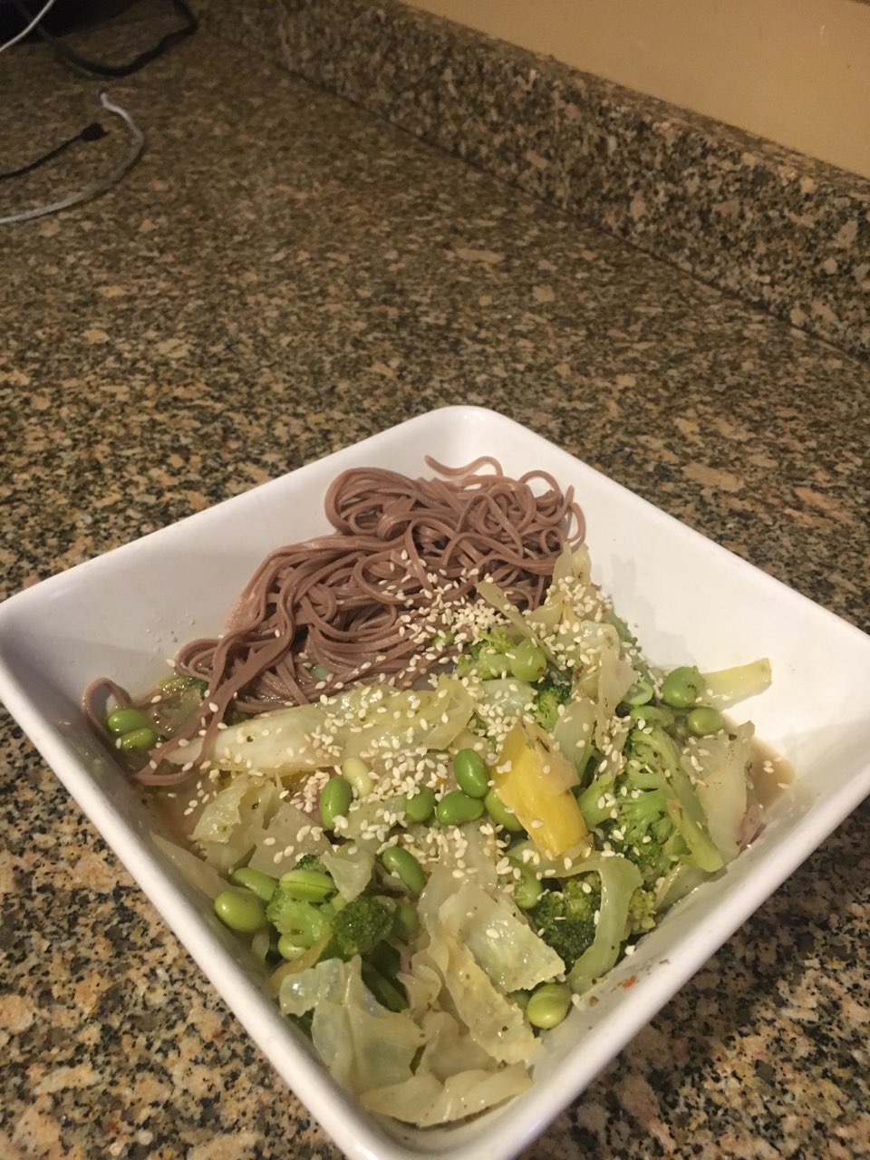 vegan soba noodle broth bowl Directions, calories, nutrition & more