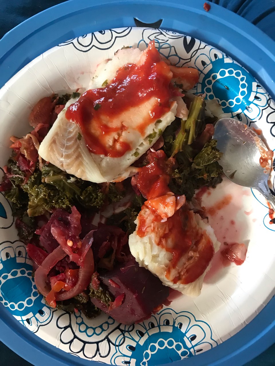 fish with steam kale Directions, calories, nutrition & more Fooducate
