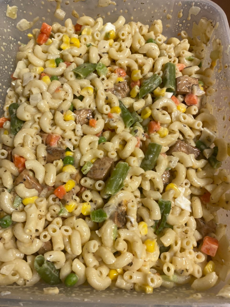 Macaroni salad with tofu Directions, calories, nutrition & more