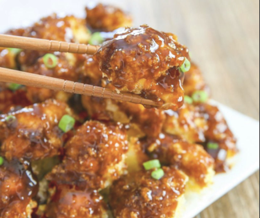 baked orange “chicken” cauliflower Directions, calories, nutrition
