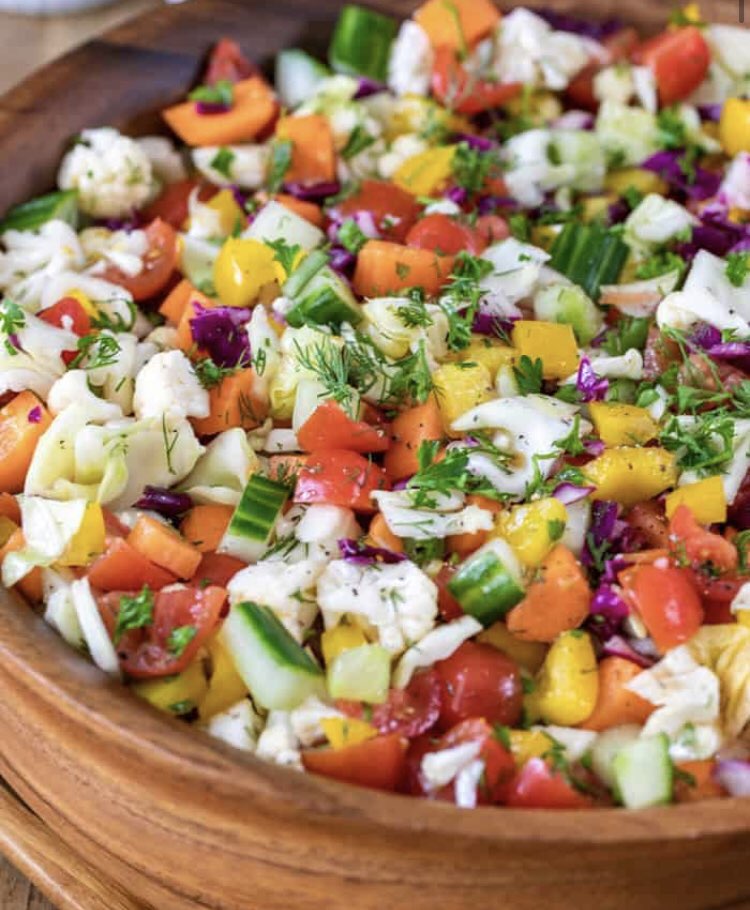 Marinated Chopped Salad Directions, calories, nutrition & more Fooducate