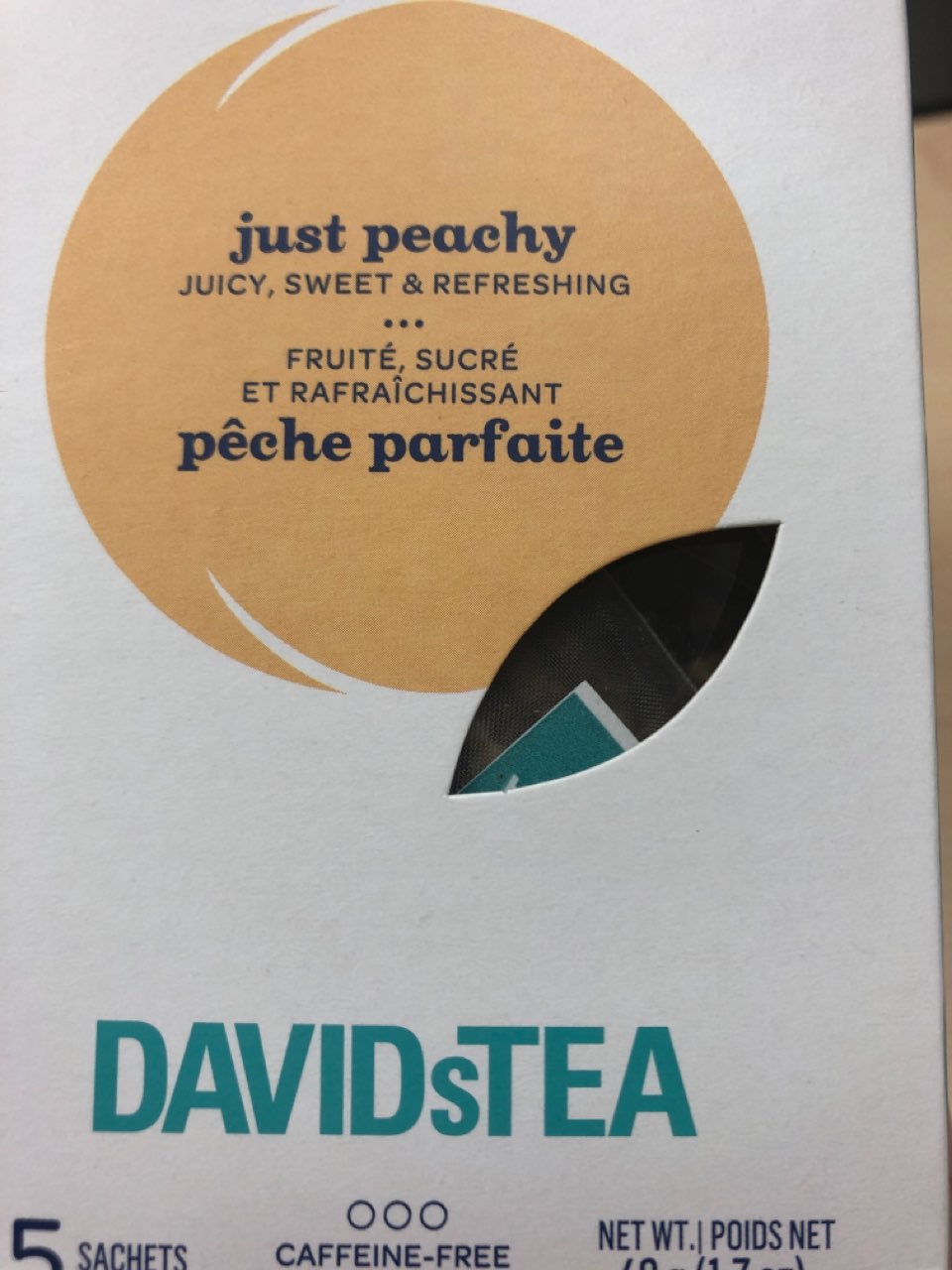 David’s Tea Just peachy Directions, calories, nutrition & more