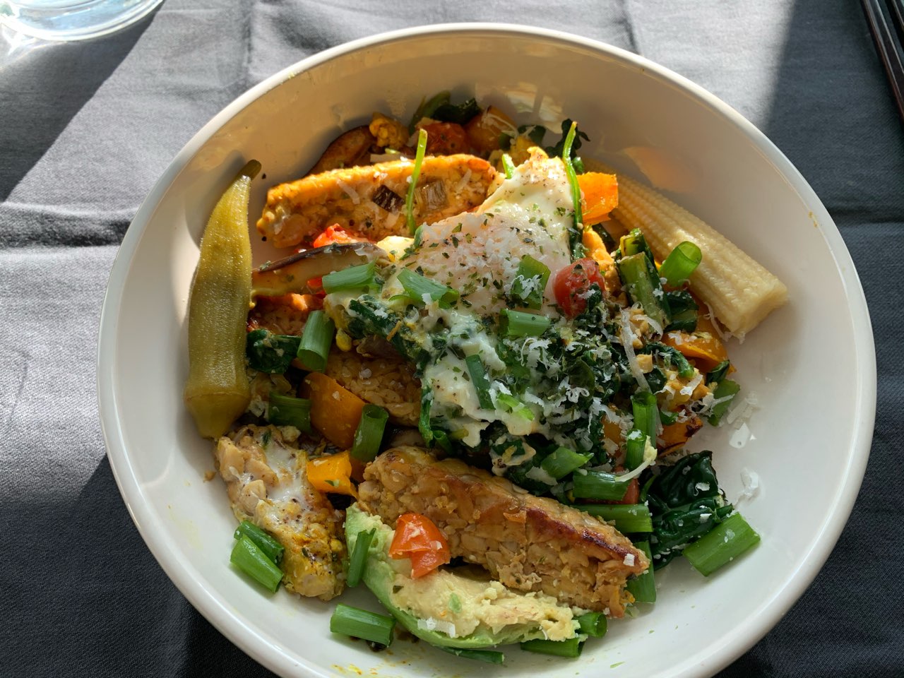 Tempeh Egg Breakfast Bowl Directions, calories, nutrition & more