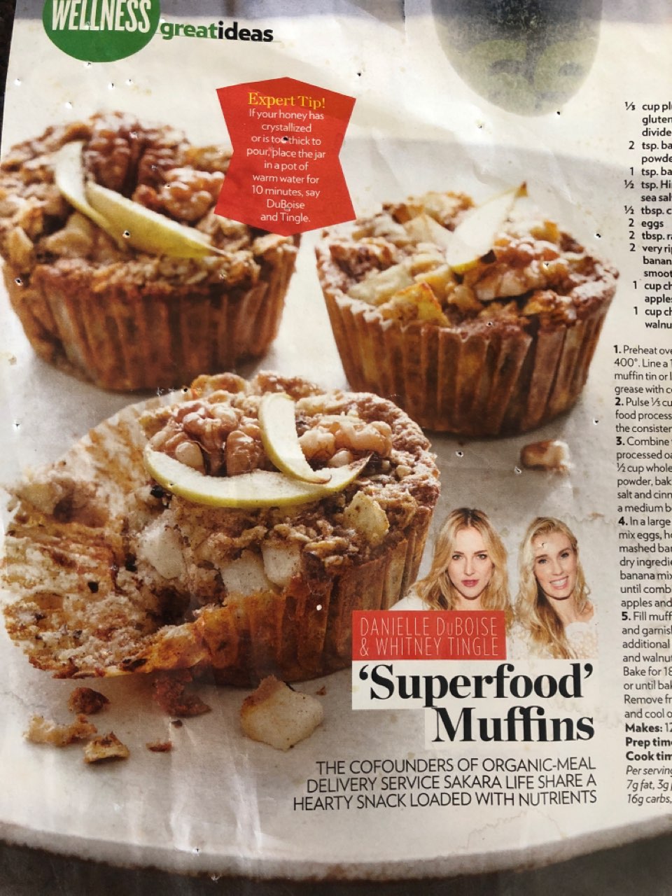 superfood muffins Directions, calories, nutrition & more Fooducate