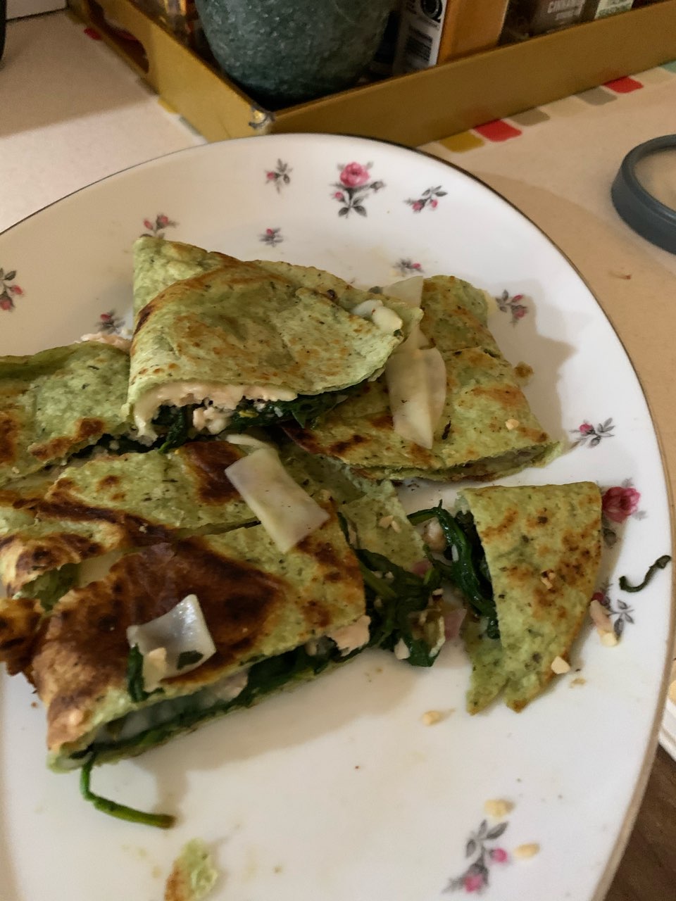 Quesadillas Florentine Directions, calories, nutrition & more Fooducate