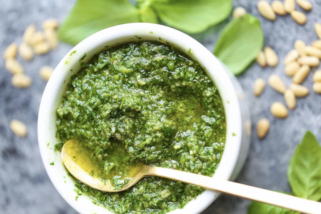 Pesto Directions, calories, nutrition & more Fooducate
