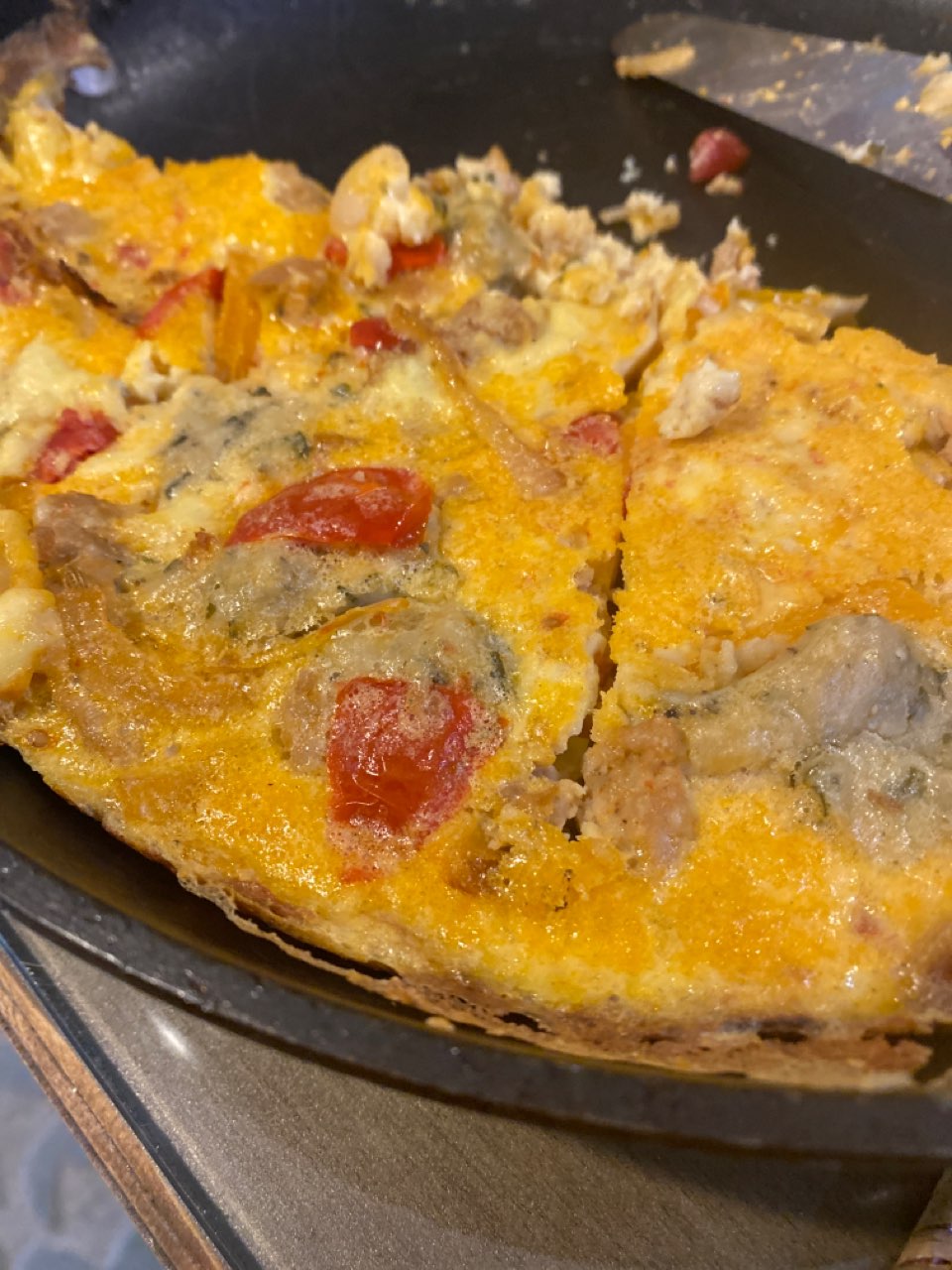 chicken sausage frittata Directions, calories, nutrition & more