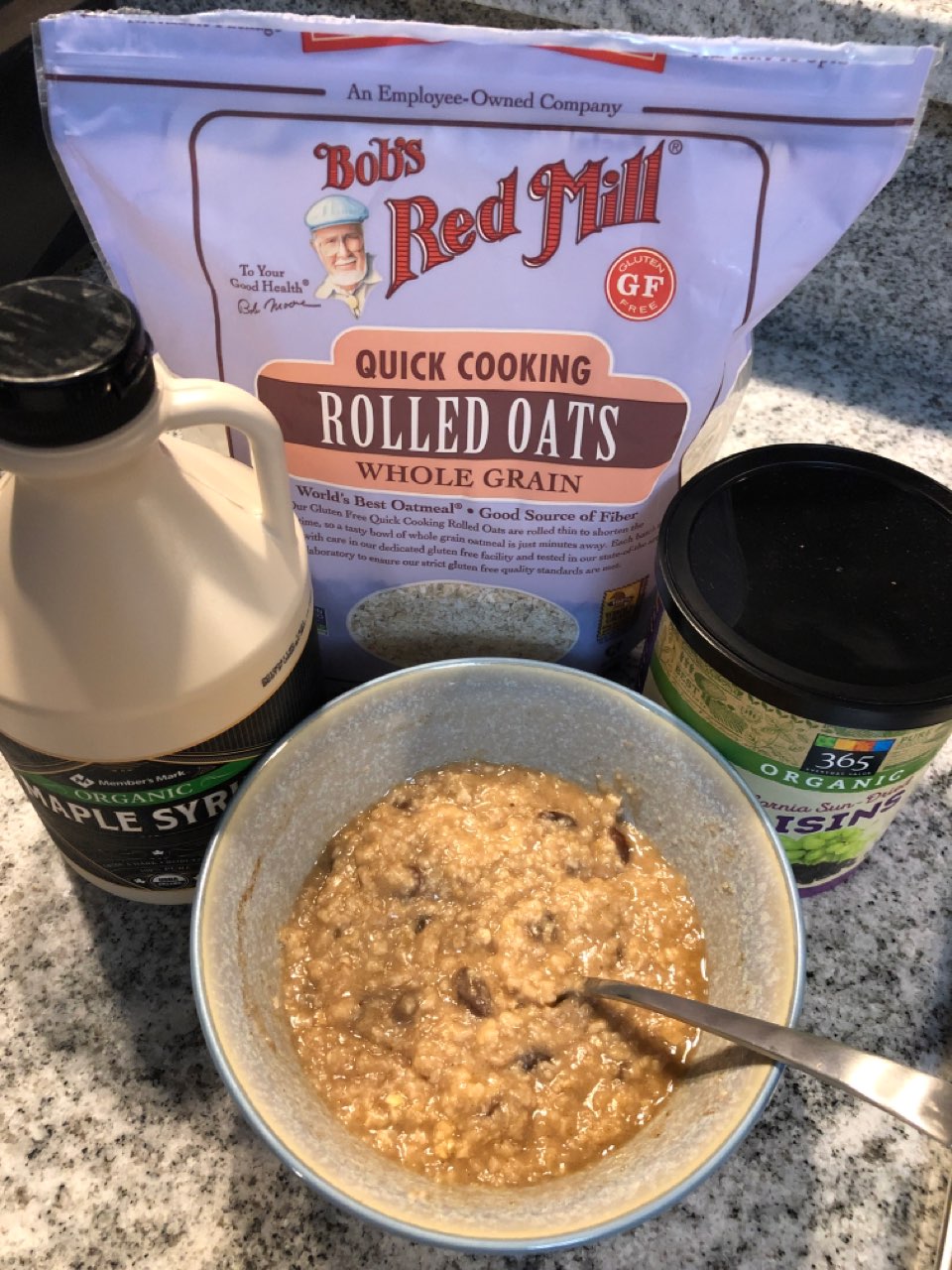 Best GF Maple Raisin Oatmeal Directions, calories, nutrition & more