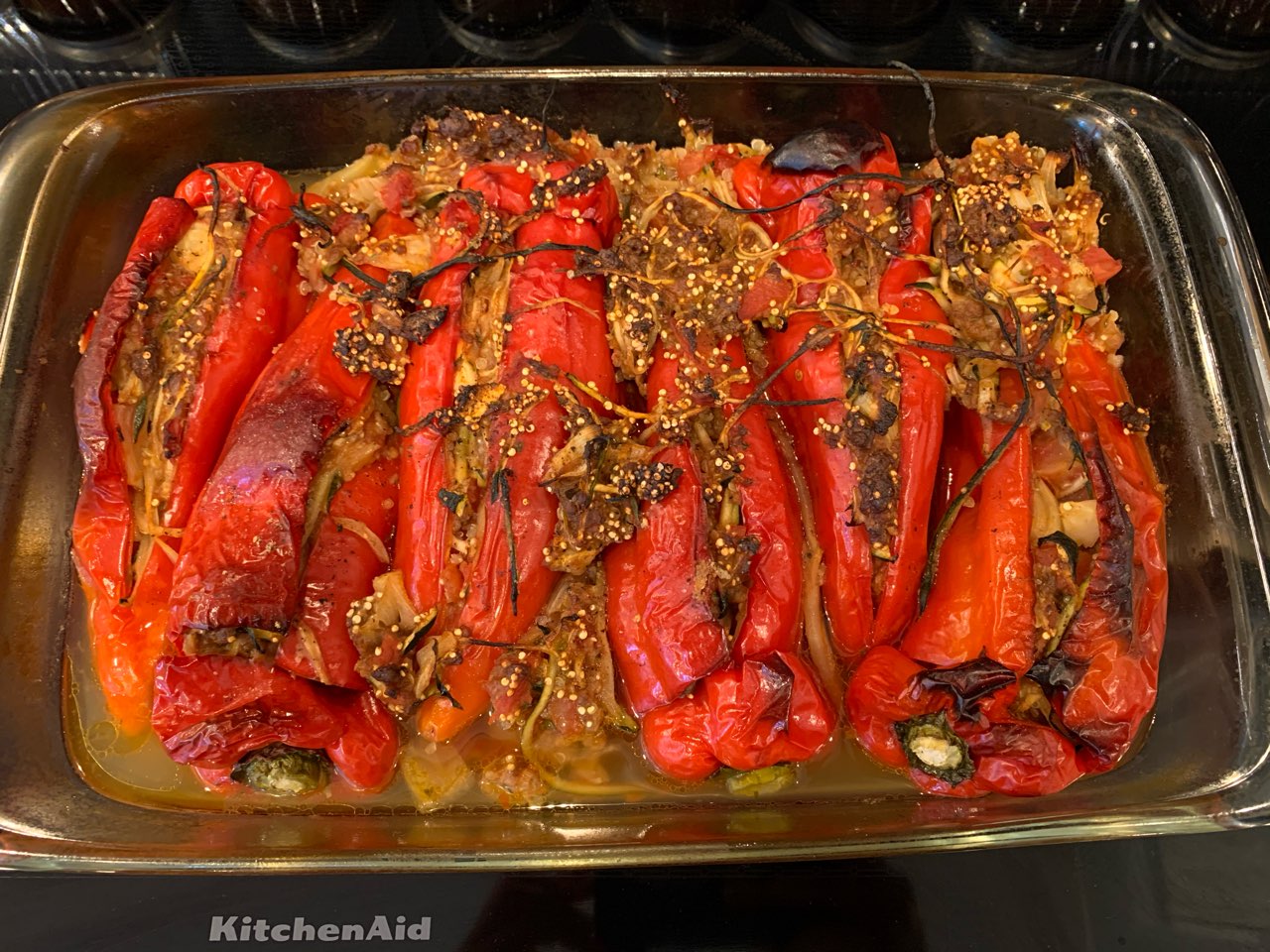 Stuffed Peppers (Vegetarian) Directions, calories, nutrition & more