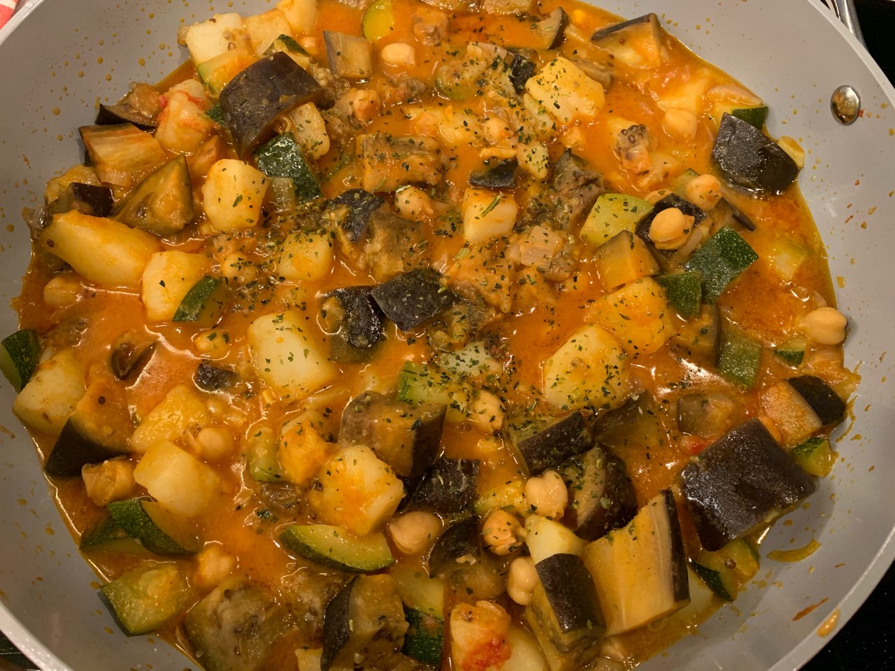 Chickpea Zucchini Eggplant Potato Curry Directions, calories, nutrition & more Fooducate