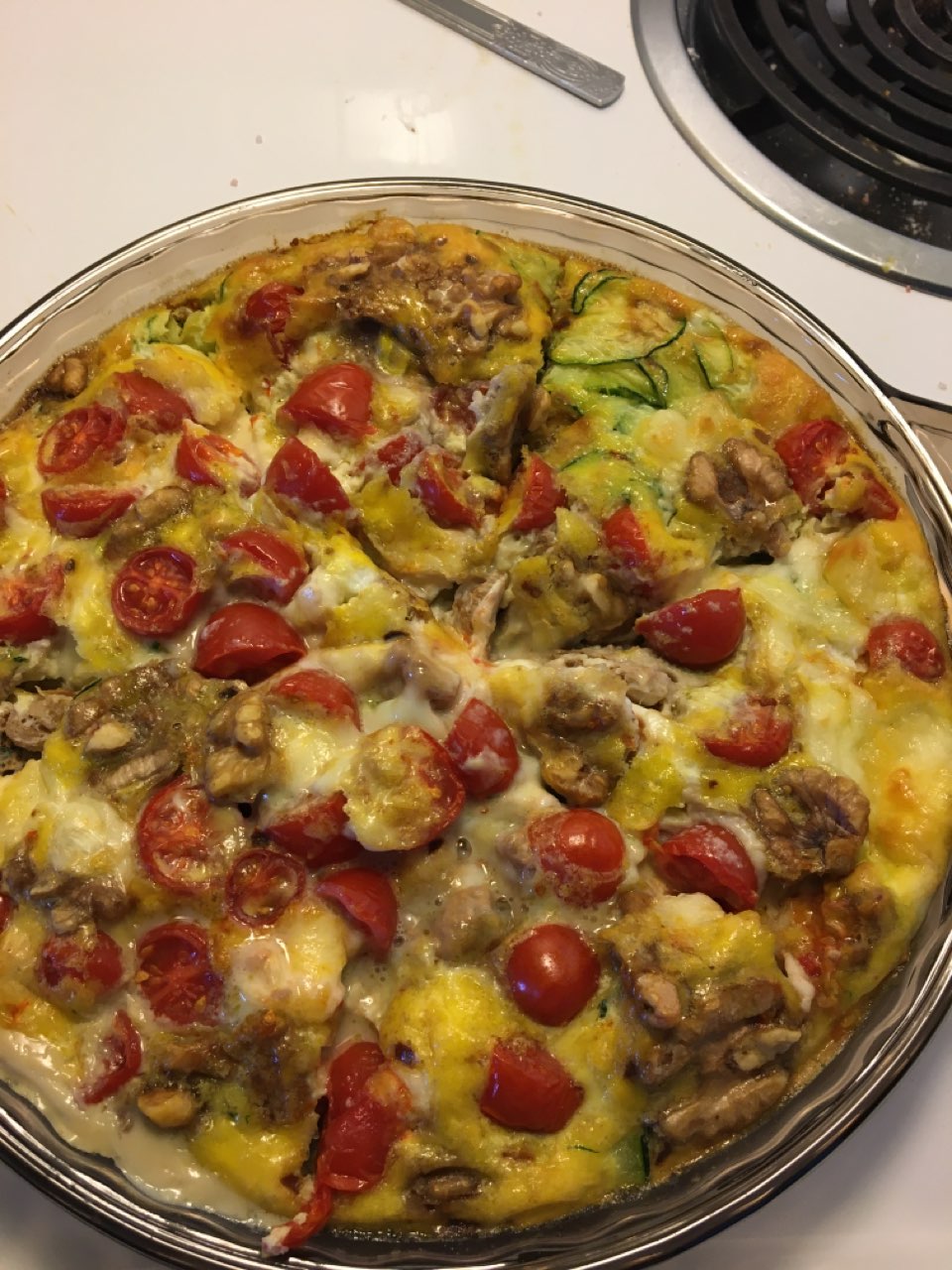 Zucchini and Tomato Frittata Directions, calories, nutrition & more