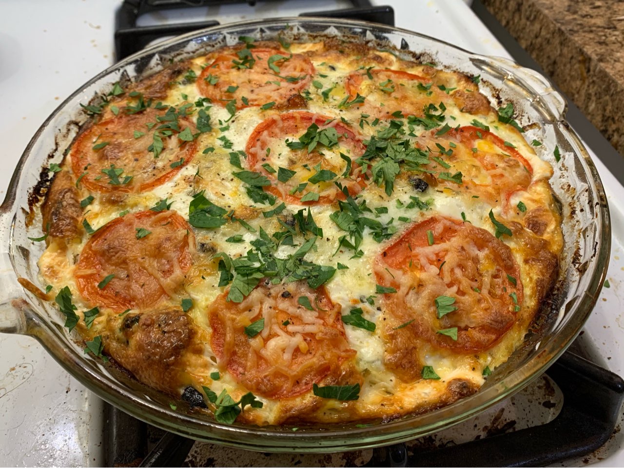 FRITTATA w/ turkey sausage, veggies, and cheese Directions, calories