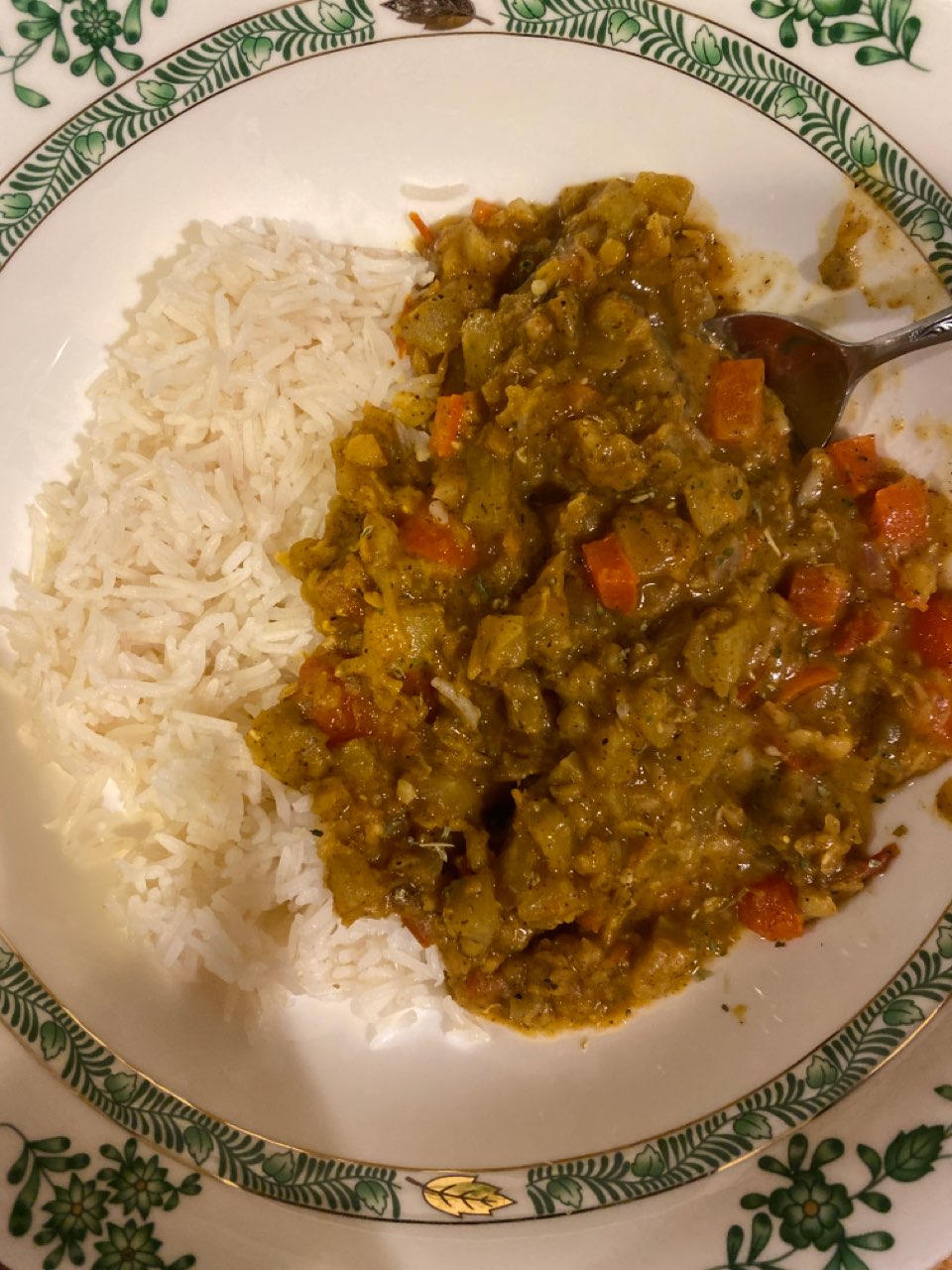 vegan eggplant lentil curry Directions, calories, nutrition & more