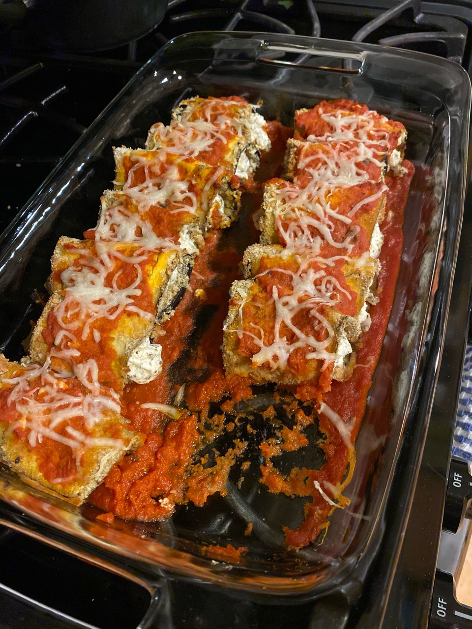 ovenfried Eggplant Rollatini Directions, calories, nutrition & more