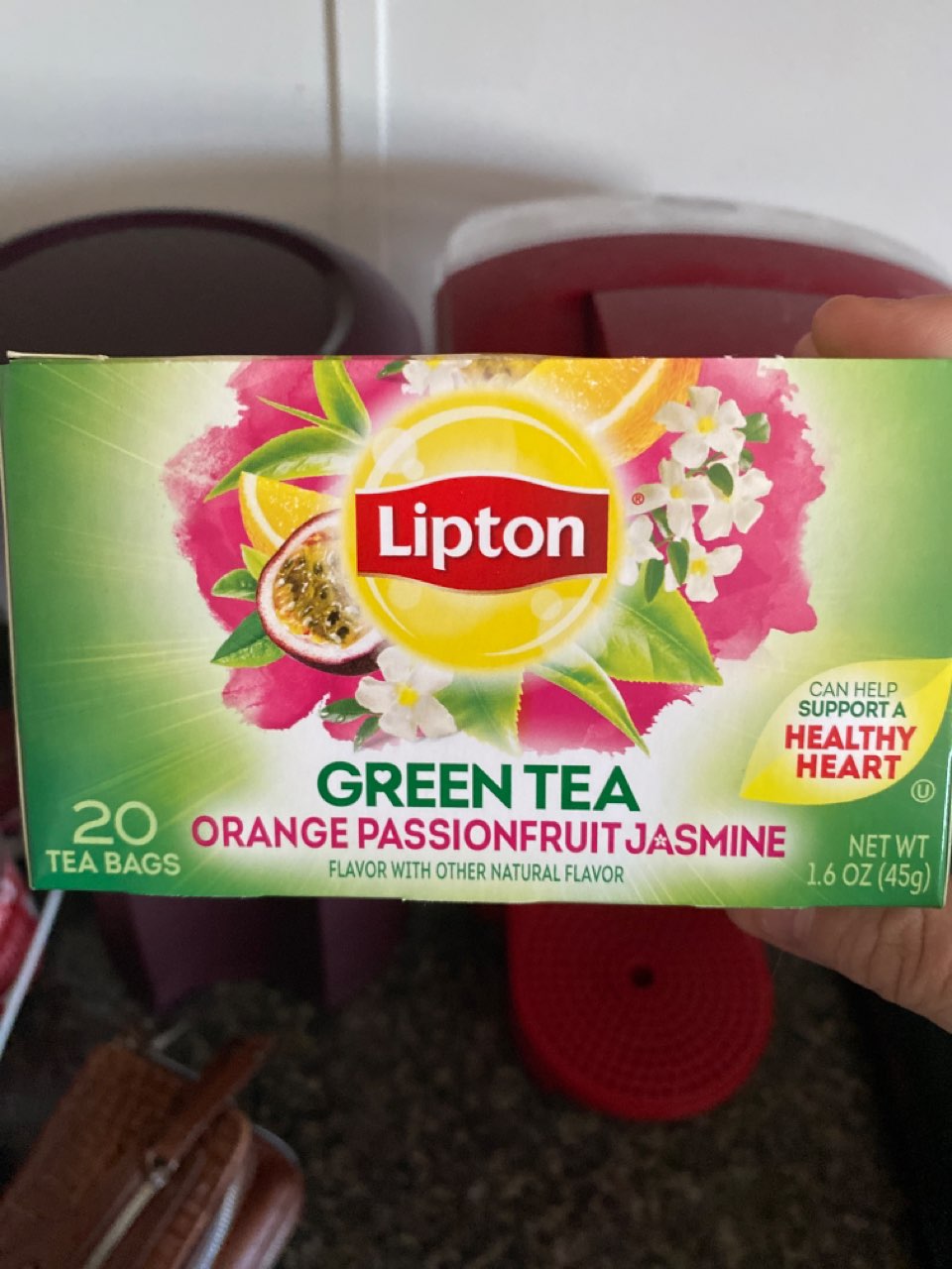 Lipton Green Tea Heart HealthyOrange Passionfruit Jasmine Directions