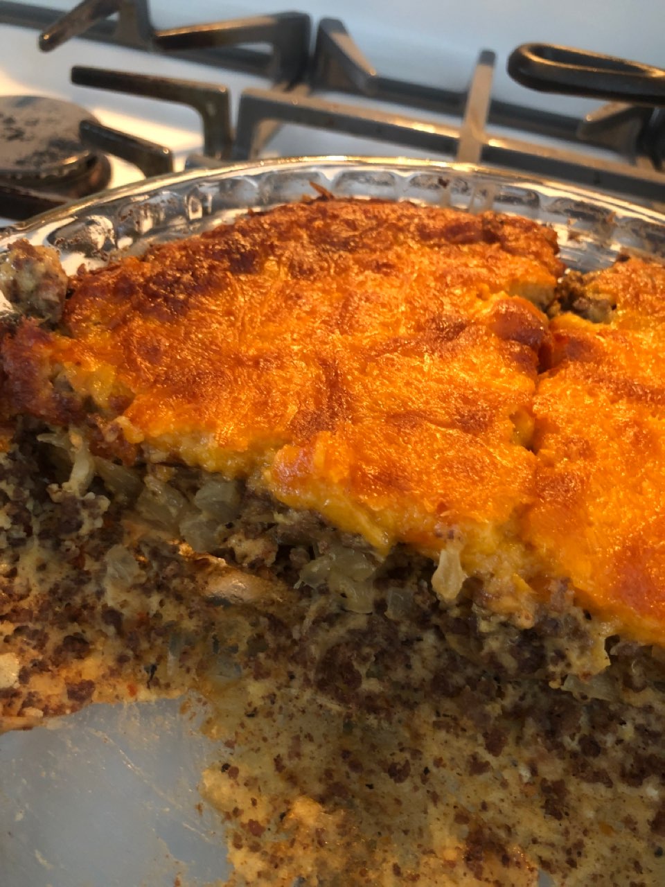 bisquick impossible cheeseburger pie Directions, calories, nutrition